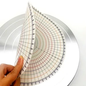 Diviseur rond de poterie de 26cm, pièces égaux circulaires, règle de séparation de carte, bricolage, sous glaçure en céramique peinte, tampon auxiliaire, outil de peinture Diviseur rond de poterie de 26cm, pièces égaux circulaires, règle de séparation de carte, bricolage, sous glaçure en céramique peinte, tampon auxiliaire, outil de peinture