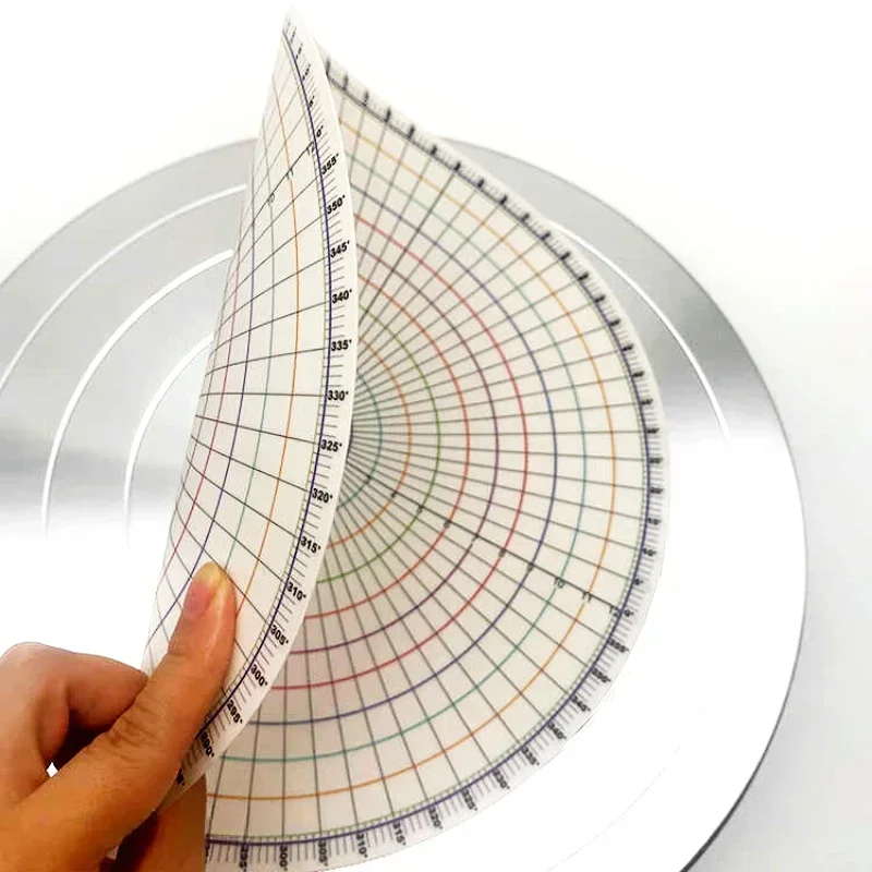 Diviseur rond de poterie de 26cm, pièces égaux circulaires, règle de séparation de carte, bricolage, sous glaçure en céramique peinte, tampon auxiliaire, outil de peinture Diviseur rond de poterie de 26cm, pièces égaux circulaires, règle de séparation de carte, bricolage, sous glaçure en céramique peinte, tampon auxiliaire, outil de peinture