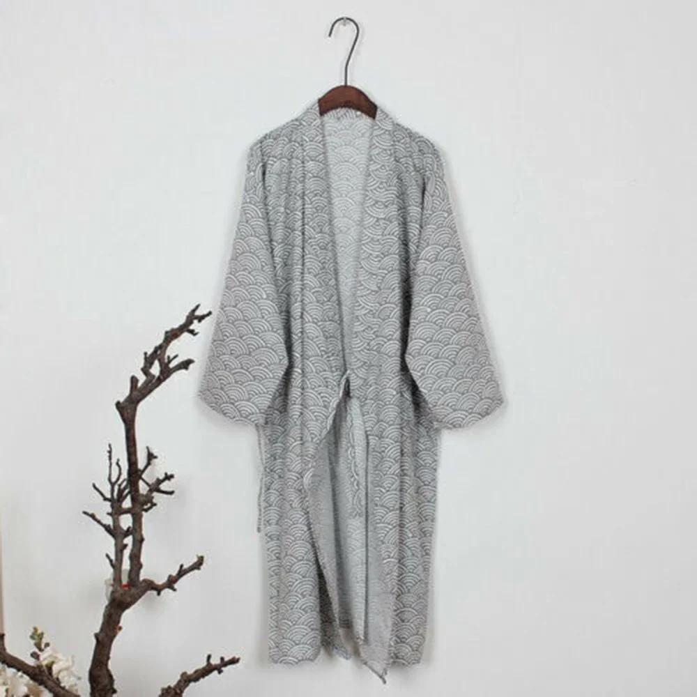 peignoir classique japonais pour hommes, vêtements de nuit, robe kimono, vêtements de nuit en coton, respectueux de la peau, vêtements d'intérieur décontractés, pyjamas peignoir classique japonais pour hommes, vêtements de nuit, robe kimono, vêtements de nuit en coton, respectueux de la peau, vêtements d'intérieur décontractés, pyjamas