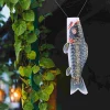 patkaw banderole de carpe japonaise, cerf volant koinobori, chaussettes à vent avec sensation de poisson, bannières, décoration dorée