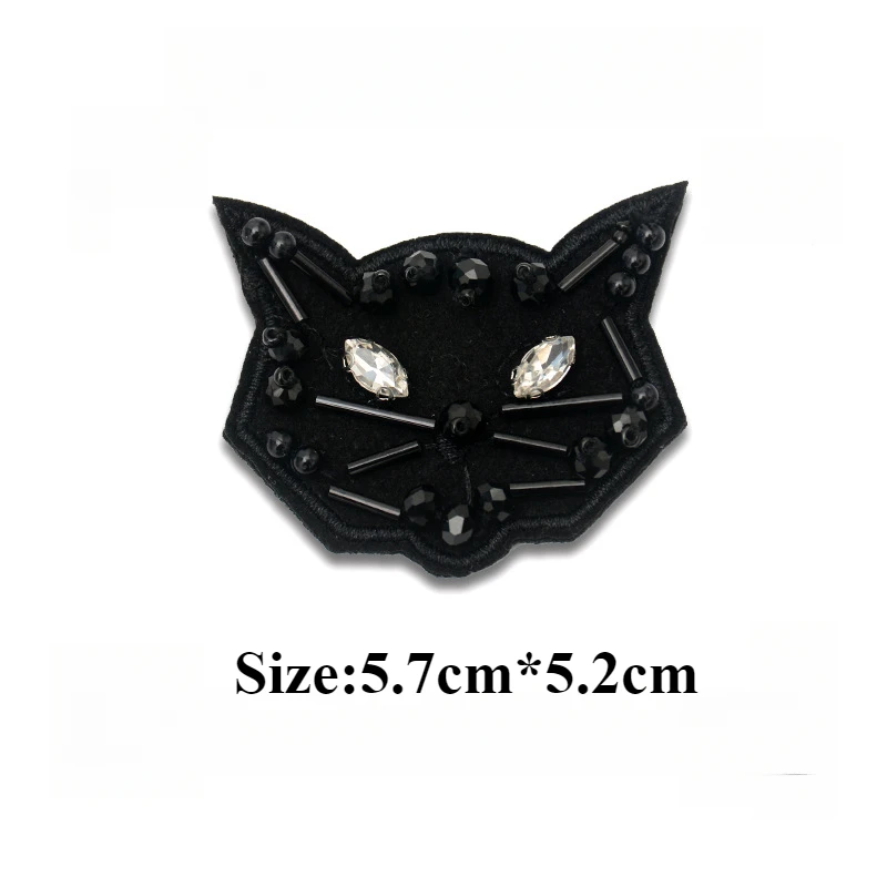 perles faites à la main tête de chat strass fleur vêtements accessoires bricolage cousu à la main chaussures et chapeaux sac patch autocollants perles faites à la main tête de chat strass fleur vêtements accessoires bricolage cousu à la main chaussures et chapeaux sac patch autocollants