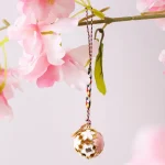 Pendentif cloche japonaise en fleurs de cerisier, breloque Sakura, accessoires de bijoux, porte-clés Pendentif cloche japonaise en fleurs de cerisier, breloque Sakura, accessoires de bijoux, porte-clés