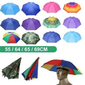 Chapeau de parapluie pliable pour l’extérieur, anti-pluie, anti-soleil, vêtements de sauna, bonnet solaire, pêche, golf, cyclisme, randonnée, camping, ombrage Chapeau de parapluie pliable pour l’extérieur, anti-pluie, anti-soleil, vêtements de sauna, bonnet solaire, pêche, golf, cyclisme, randonnée, camping, ombrage