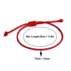 lot de 2 bracelets bouddhistes tibétains pour femmes et hommes, corde tressée à la main, pour la protection, prière familiale