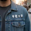 ensemble de badges de broche de dessin animé japonais, 4 pièces, oosaki nana komatsu nana terashima nobuo, bijoux de personnage de dessin animé pour accessoire de vêtements