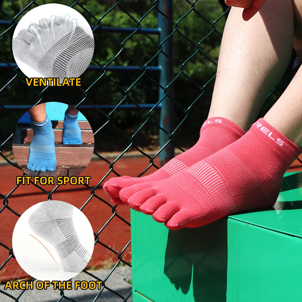 coolmax – chaussettes d'athlétisme à cinq doigts, évacuant l'humidité, respirantes, à séchage rapide, légères, pour marathon, sport coolmax – chaussettes d'athlétisme à cinq doigts, évacuant l'humidité, respirantes, à séchage rapide, légères, pour marathon, sport