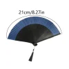 Éventail pliant en bambou de style chinois, pour accessoires de phtalanterie, décoration de maison, de mariage, ornements, cadeau artisanal