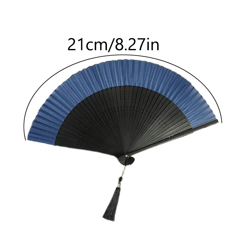 Éventail pliant en bambou de style chinois, pour accessoires de phtalanterie, décoration de maison, de mariage, ornements, cadeau artisanal Éventail pliant en bambou de style chinois, pour accessoires de phtalanterie, décoration de maison, de mariage, ornements, cadeau artisanal
