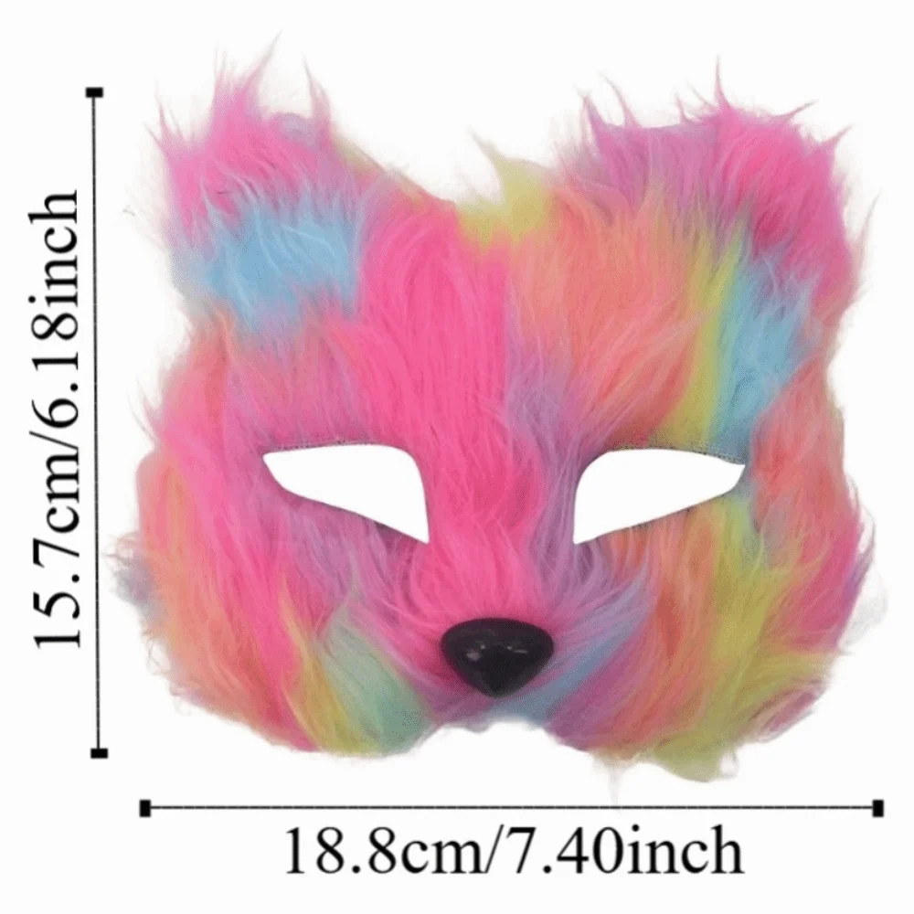 masque de chat en peluche réaliste pour enfants, masques en peluche d'animaux longs et pelés pour halloween, masque pour les yeux mystérieux de dessin animé, fournitures de fête costumée masque de chat en peluche réaliste pour enfants, masques en peluche d'animaux longs et pelés pour halloween, masque pour les yeux mystérieux de dessin animé, fournitures de fête costumée