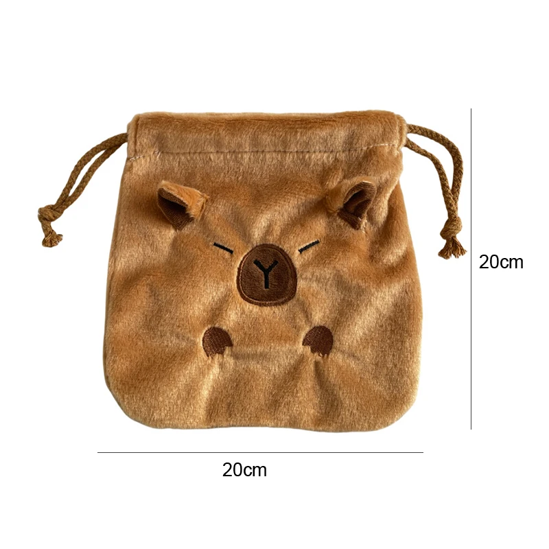 sacs de rangement en peluche de grande capacité, poudres cosmétiques de dessin animé mignon, kawaii, sac de rangement portable wstring de proximité, cadeaux sacs de rangement en peluche de grande capacité, poudres cosmétiques de dessin animé mignon, kawaii, sac de rangement portable wstring de proximité, cadeaux