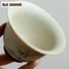145ml peint à la main bambou ombre gaiwan vintage thé tureen bol à thé avec couvercle kit théière couverture bol services à thé fournitures cadeau