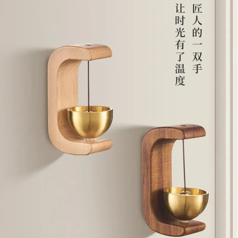 carillons éoliens japonais en bois, sonnette sans fil, sonnette de porte d'entrée, cloche à vent décorative pour ouverture de la maison, décorations suspendues carillons éoliens japonais en bois, sonnette sans fil, sonnette de porte d'entrée, cloche à vent décorative pour ouverture de la maison, décorations suspendues
