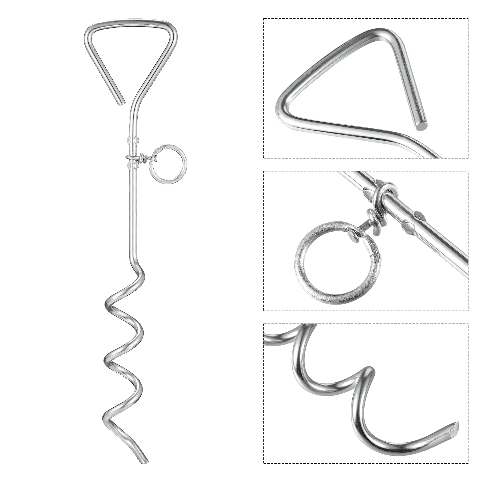 piquet d'attache pour chien, grands piquets pour chiens, pile fixe, laisse au sol, câble en fer robuste piquet d'attache pour chien, grands piquets pour chiens, pile fixe, laisse au sol, câble en fer robuste
