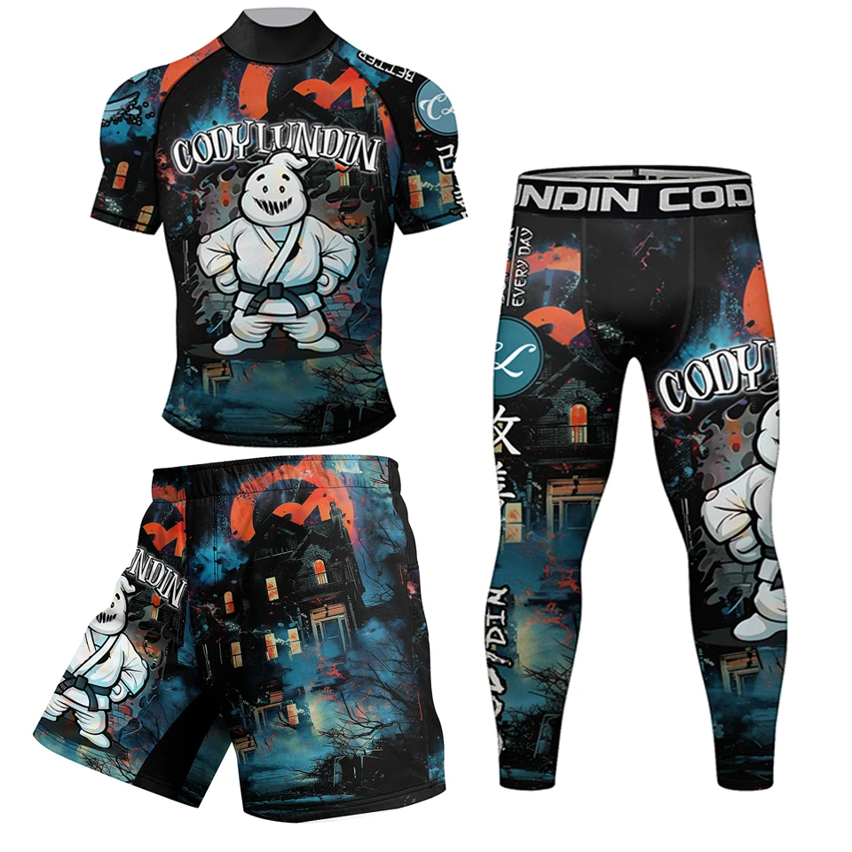 jiu jitsu hommes kimono mma t shirt + pantalons ensembles muay thai shorts gi bjj rashguard pour hommes gymnastique maillots de boxe kickboxing sportsuit jiu jitsu hommes kimono mma t shirt + pantalons ensembles muay thai shorts gi bjj rashguard pour hommes gymnastique maillots de boxe kickboxing sportsuit