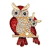 broche hibou rétro exquise, 1 pièce, accessoires de bijoux gothiques polyvalents, cadeau de fête d'anniversaire, sac pour vêtements quotidiens, décoration tendance