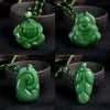 Pendentif Dragon Rose en Jade vert, bijoux naturels, cadeaux pour femmes, Talismans de luxe de styliste, collier en Agate véritable, chaîne à la mode