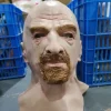 nouveau masque en silicone halloween nouvelle moustache chauve respirante couvre chef de vieil homme accessoires de cosplay accessoires de photographie masques d'halloween