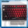Touches de clavier mécaniques personnalisées sur le thème du samouraï japonais, sublimation de texte, PBT transparent à quatre côtés Touches de clavier mécaniques personnalisées sur le thème du samouraï japonais, sublimation de texte, PBT transparent à quatre côtés