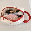 kawaii trousse de maquillage sac de rangement mignon kt modèle portable grande capacité stockage trousse de toilette kawaii filles cadeau d'anniversaire festival gif