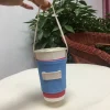 sac en toile de protection de l'environnement, ensemble de tasses à cliquets universels, sac à thé au lait décontracté, porte gobelet, accessoires de tasse