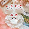 sous vêtements en peluche pour fille mignonne japonaise, soutien gorge japonais sans armatures, chaud, automne et hiver