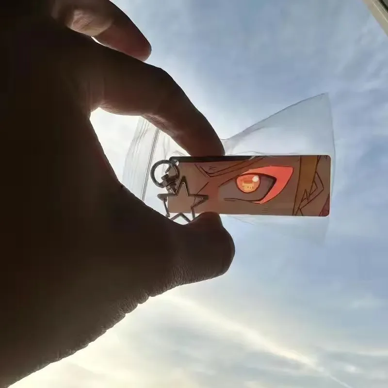 porte clés anime ninja en acrylique, lumière du soleil, uchiha itachi, yeux brillants, rectangulaire, motif double face, pendentif de sac, cadeau de noël porte clés anime ninja en acrylique, lumière du soleil, uchiha itachi, yeux brillants, rectangulaire, motif double face, pendentif de sac, cadeau de noël