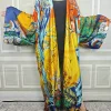 Cardigan Kimono Boho Chic grande taille-imprimé à la mode pour femmes, couverture de plage légère d&rsquo;été, robe Poncho décontractée pour femmes