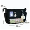 y2k sac d'École japonais harajuku pour adolescentes, à bandoulière itabag transparent, mignon, plaque d'affichage de danemark ges, diy, nouvelle collection