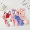 hellokitty cannelle kuromi filles chaussettes coréen printemps et été dessin animé étudiant respirant maille mi doux coton longueur chaussettes