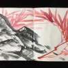 calligraphie et peinture chinoise vintage, album dessiné à la main, peinture en bambou par qi gong
