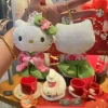 limite sanrio sakura matcha kimono hello kitty peluche poupée porte clés dessin animé kitty chat sac accessoires ornement porte clés