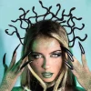 Bandeau de sauna pour la salle, coiffure de la déesse de Méduse, tenue de fête d&rsquo;Halloween, cadeaux d&rsquo;anniversaire pour petite amie, bandeaux de sueur pour la fête d&rsquo;Halloween