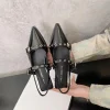 Sandales pour femmes bout pointu quotidien femme chaussures à talons bas été 2025 confortable tendance anti-dérapant chaud le meilleur ou tendance Sandales pour femmes bout pointu quotidien femme chaussures à talons bas été 2025 confortable tendance anti-dérapant chaud le meilleur ou tendance