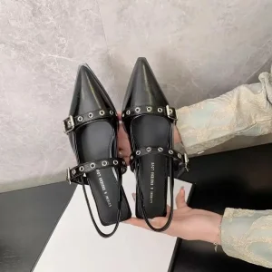 Sandales pour femmes bout pointu quotidien femme chaussures à talons bas été 2025 confortable tendance anti-dérapant chaud le meilleur ou tendance Sandales pour femmes bout pointu quotidien femme chaussures à talons bas été 2025 confortable tendance anti-dérapant chaud le meilleur ou tendance