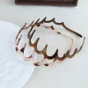 peigne à cheveux en forme de u pour femmes coréennes, bande de sauna coordonnante, cerceaux en plastique, haut moelleux à dents partenaires, bandes de cheveux, accessoires de vêtements de sauna