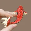 broche de poisson koi rouge élégante pour femmes, épingle en émail haut de gamme, accessoire de mode, qualité supérieure, fleur à revers, en vrac disponible