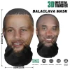 nouveau masque kanye imprimé en 3d, masque complet en maille élastique pour hommes et femmes, couvre chef cosplay hip hop, mode cagoule, chapeau, couvre chef