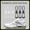 nouveau lacets de chaussures sans cravate lacets de tennis ronds sans attaches adultes enfants qualité baskets de course lacets noir blanc chaussures accessoires