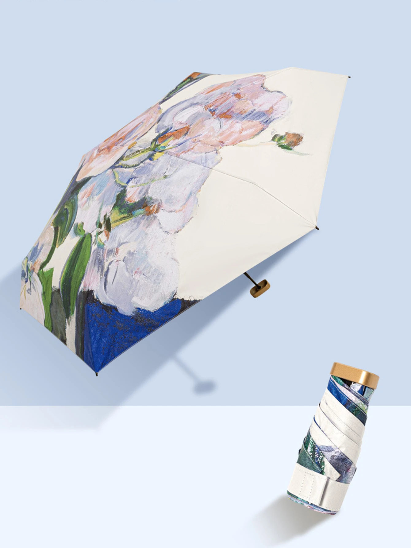 petit parapluie portable pour femme, mini parapluie de poche, parapluie de pluie pliant à 5/6, peinture à l'huile à la mode, parasol de voyage, parapluie coupe vent petit parapluie portable pour femme, mini parapluie de poche, parapluie de pluie pliant à 5/6, peinture à l'huile à la mode, parasol de voyage, parapluie coupe vent