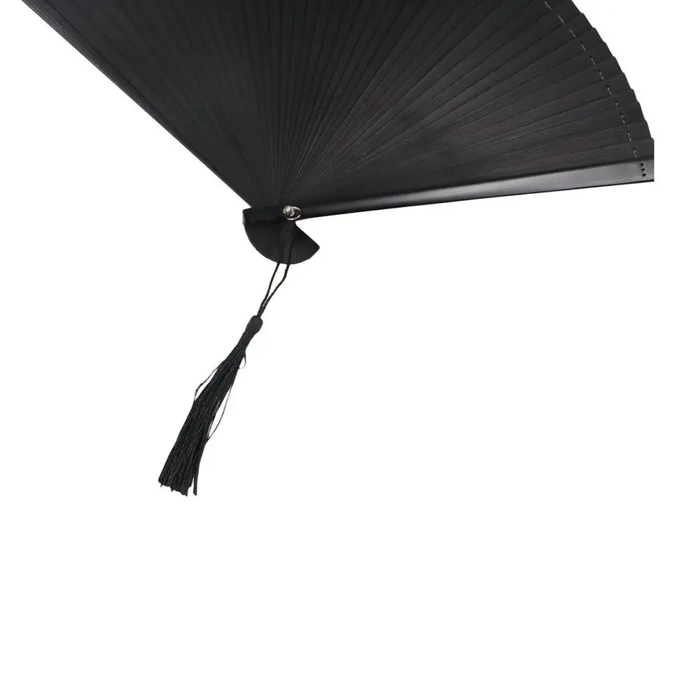accessoires de danse portables classiques noirs, ornement compact, ventilateur en bambou, kimono, 1 pièce accessoires de danse portables classiques noirs, ornement compact, ventilateur en bambou, kimono, 1 pièce