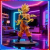 anime chaud dragon ball son wukong super saiyan poupée wukong dbz action poupée modèle bureau décoration ornement cadeau collection poupée