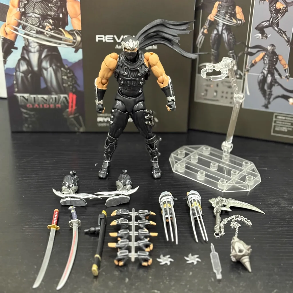 Kaiyodo Revoltech 1/12 incroyable Yamaguchi Ryu Hayabusa Ninja Gaiden Anime figurine Collection Ko modèle jouets poupée ornement