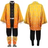 2025 halloween anime démon moordenaar kimetsu no yaiba agatsuma zenitsu cosplay tuum pruik vrouwen kimono uniforme