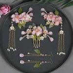 Ensemble d’accessoires pour cheveux Hanfu chinois, pince à cheveux, épingles à cheveux, peigne, coiffure de mariée rétro, accessoires pour cheveux de mariage, couvre-chef, cadeau Ensemble d’accessoires pour cheveux Hanfu chinois, pince à cheveux, épingles à cheveux, peigne, coiffure de mariée rétro, accessoires pour cheveux de mariage, couvre-chef, cadeau