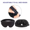 masque pour les yeux pour dormir, coupe profilée 3d, bandeau pour les yeux, moulé concave, nuit, lumière extérieure, femmes et hommes