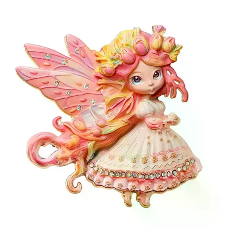 broches en alliage d'elfe papillon de rêve, 4 couleurs, jolie broche exquise pour fille, pour vêtements pour femmes, épingles de sac à dos, cadeaux broches en alliage d'elfe papillon de rêve, 4 couleurs, jolie broche exquise pour fille, pour vêtements pour femmes, épingles de sac à dos, cadeaux