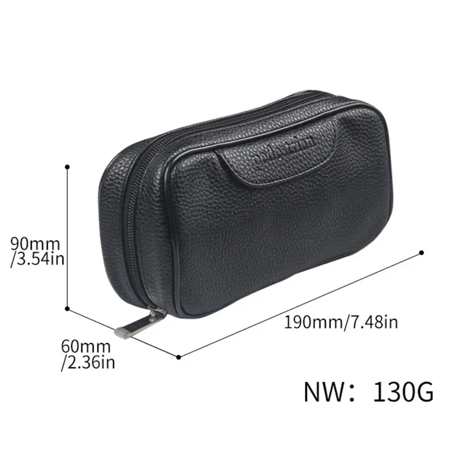 sac pour pipe à tabac, pochette pour hommes, mallette de rangement en cuir pu pour deux tuyaux, briquet de voyage en plein air, outils pour fumer du tabac sac pour pipe à tabac, pochette pour hommes, mallette de rangement en cuir pu pour deux tuyaux, briquet de voyage en plein air, outils pour fumer du tabac