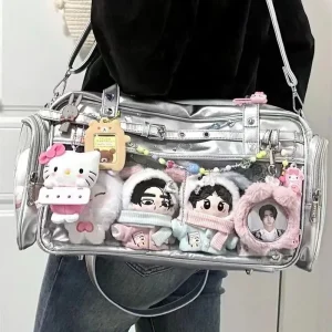 Pochettes transparentes pour poupée, Itabags japonais, multi-poches, uniformes JK, sacs à bandoulière de grande capacité, sacs d’étudiant Harajuku, cadeaux pour filles Pochettes transparentes pour poupée, Itabags japonais, multi-poches, uniformes JK, sacs à bandoulière de grande capacité, sacs d’étudiant Harajuku, cadeaux pour filles