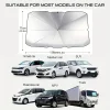 pare soleil de voiture pliant, pare brise, parasol avant, type pare soleil pour fenêtre de voiture, accessoires de protection solaire d'été