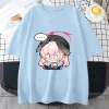 bleu archives koharu chemises 100% coton t shirts occasionnels kawaii personnage anime t shirt manga graphique t shirt été vêtements amples